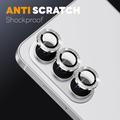 Set di protezioni per la fotocamera con strass per Samsung Galaxy S26 Northjo - Argento