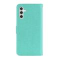 Samsung Galaxy S26 Custodia portafoglio con strass gufo - Ciano