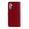 Custodia per portafoglio Samsung Galaxy S26 con strass di gufo - Rossa