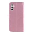 Samsung Galaxy S26 Custodia portafoglio con strass gufo - Oro rosa