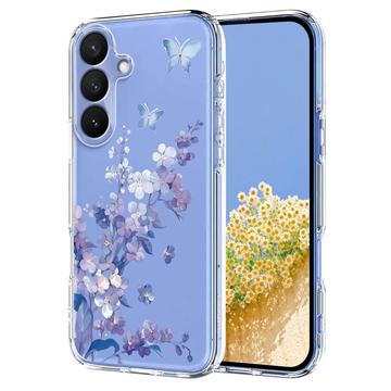 Custodia in TPU con motivo floreale per Samsung Galaxy S26 Pro - Viola