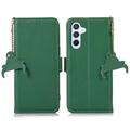 Samsung Galaxy S26 Custodia in pelle a portafoglio con RFID - Verde