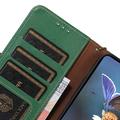 Samsung Galaxy S26 Custodia in pelle a portafoglio con RFID - Verde