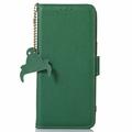 Samsung Galaxy S26 Custodia in pelle a portafoglio con RFID - Verde