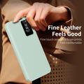 Custodia Flip Samsung Galaxy S26 Smart Clear View con slot per schede - Verde chiaro