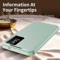 Custodia Flip Samsung Galaxy S26 Smart Clear View con slot per schede - Verde chiaro