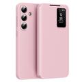 Custodia Samsung Galaxy S26 Smart Clear View con slot per schede - Rosa