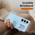 Custodia ibrida Smart Samsung Galaxy S26 con impugnatura in piedi - Blu