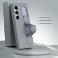 Custodia ibrida Smart Samsung Galaxy S26 con impugnatura in piedi - Grigio scuro