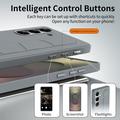 Custodia ibrida Smart Samsung Galaxy S26 con impugnatura in piedi - Grigio scuro