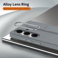 Custodia ibrida Smart Samsung Galaxy S26 con impugnatura in piedi - Grigio scuro