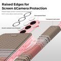 Custodia a libro magnetica elegante per Samsung Galaxy S26 con scomparti per carte RFID - Rosa