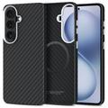 Custodia in plastica per Samsung Galaxy S26 Tech-Protect Ion Carbon - Compatibile con MagSafe - Nera / Argenta