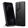 Custodia Tech-Protect Kevlar Aura per Samsung Galaxy S26 - Compatibile con MagSafe - Nera / Arancione