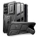 Samsung Galaxy S26 Tech-Protect Kevlar Cam+ Set da 2 custodie - Protezione per schermo, protezione per fotocamera, supporto - Nero