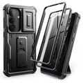 Samsung Galaxy S26 Tech-Protect Kevlar Cam+ Set da 2 custodie - Protezione per schermo, protezione per fotocamera, supporto - Nero