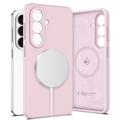 Custodia in silicone liquido Samsung Galaxy S26 Tech-Protect - Compatibile con MagSafe - Perla rosa