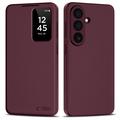 Custodia Flip con slot per schede Samsung Galaxy S26 Tech-Protect Smart Clear View - Gelso