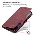 Custodia a Portafoglio Caseme 013 Serie per Samsung Galaxy S26 Ultra - Rossa