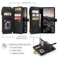 Custodia a Portafoglio Multifunzionale Caseme C30 per Samsung Galaxy S26 Ultra - Nera
