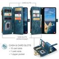 Custodia a Portafoglio Multifunzionale Caseme C30 per Samsung Galaxy S26 Ultra - Blu