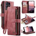 Custodia a Portafoglio Multifunzionale Caseme C30 per Samsung Galaxy S26 Ultra - Rossa