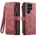 Custodia a Portafoglio Multifunzionale Caseme C30 per Samsung Galaxy S26 Ultra - Rossa