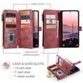 Custodia a Portafoglio Multifunzionale Caseme C30 per Samsung Galaxy S26 Ultra - Rossa