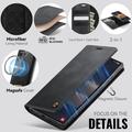 Custodia a portafoglio staccabile 2 in 1 Samsung Galaxy S26 Ultra Caseme C49 - Compatibile con MagSafe, RFID - Nera