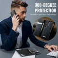 Custodia a portafoglio staccabile 2 in 1 Samsung Galaxy S26 Ultra Caseme C49 - Compatibile con MagSafe, RFID - Nera