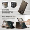 Custodia a portafoglio staccabile 2 in 1 Samsung Galaxy S26 Ultra Caseme C49 - Compatibile con MagSafe, RFID - Caffè
