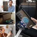 Custodia a portafoglio staccabile 2 in 1 Samsung Galaxy S26 Ultra Caseme C49 - Compatibile con MagSafe, RFID - Caffè