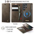 Custodia a portafoglio staccabile 2 in 1 Samsung Galaxy S26 Ultra Caseme C49 - Compatibile con MagSafe, RFID - Caffè