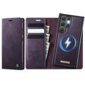 Custodia a portafoglio staccabile 2 in 1 Samsung Galaxy S26 Ultra Caseme C49 - Compatibile con MagSafe, RFID - Viola