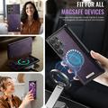 Custodia a portafoglio staccabile 2 in 1 Samsung Galaxy S26 Ultra Caseme C49 - Compatibile con MagSafe, RFID - Viola