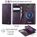 Custodia a portafoglio staccabile 2 in 1 Samsung Galaxy S26 Ultra Caseme C49 - Compatibile con MagSafe, RFID - Viola