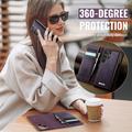 Custodia a portafoglio staccabile 2 in 1 Samsung Galaxy S26 Ultra Caseme C49 - Compatibile con MagSafe, RFID - Viola