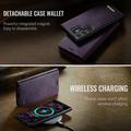 Custodia a portafoglio staccabile 2 in 1 Samsung Galaxy S26 Ultra Caseme C49 - Compatibile con MagSafe, RFID - Viola