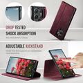 Custodia a portafoglio staccabile 2 in 1 Samsung Galaxy S26 Ultra Caseme C49 - Compatibile con MagSafe, RFID - Rossa