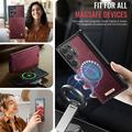 Custodia a portafoglio staccabile 2 in 1 Samsung Galaxy S26 Ultra Caseme C49 - Compatibile con MagSafe, RFID - Rossa