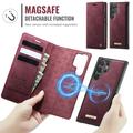 Custodia a portafoglio staccabile 2 in 1 Samsung Galaxy S26 Ultra Caseme C49 - Compatibile con MagSafe, RFID - Rossa