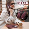 Custodia a portafoglio staccabile 2 in 1 Samsung Galaxy S26 Ultra Caseme C49 - Compatibile con MagSafe, RFID - Rossa