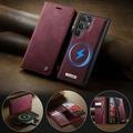 Custodia a portafoglio staccabile 2 in 1 Samsung Galaxy S26 Ultra Caseme C49 - Compatibile con MagSafe, RFID - Rossa