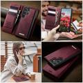 Custodia a portafoglio staccabile 2 in 1 Samsung Galaxy S26 Ultra Caseme C49 - Compatibile con MagSafe, RFID - Rossa