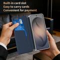 Custodia a libro Smart View per Samsung Galaxy S26 Ultra con motivo a scacchi e scomparto per carte
