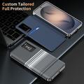 Custodia a libro Smart View per Samsung Galaxy S26 Ultra con motivo a scacchi e scomparto per carte
