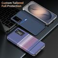 Custodia a libro Smart View con motivo a scacchi e scomparto per carte per Samsung Galaxy S26 Ultra - Viola