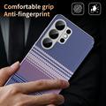 Custodia a libro Smart View con motivo a scacchi e scomparto per carte per Samsung Galaxy S26 Ultra - Viola