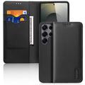 Custodia in Pelle a Portafoglio Dux Ducis Hivo per Samsung Galaxy S26 Ultra - Nera