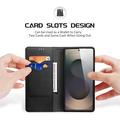 Custodia in Pelle a Portafoglio Dux Ducis Hivo per Samsung Galaxy S26 Ultra - Nera